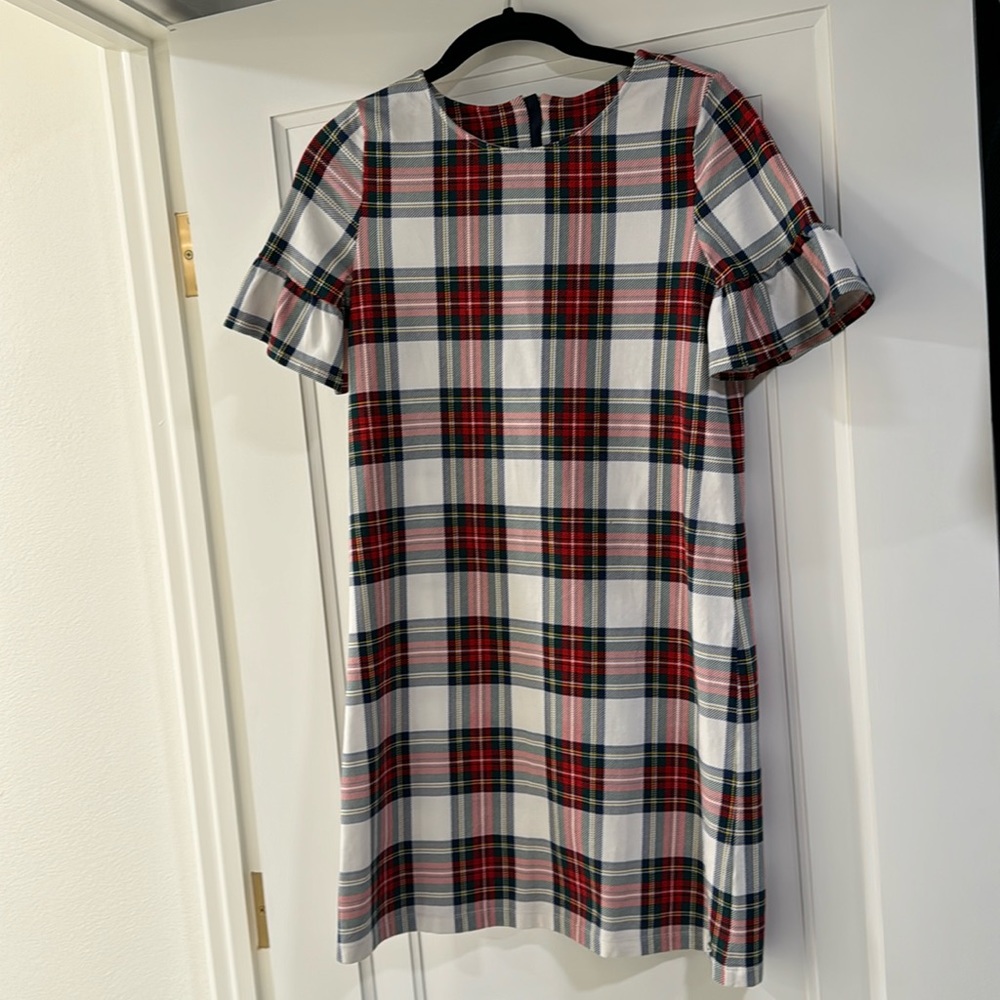 Girls vineyard vines plaid holiday dress